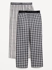 Image number 2 showing, Printed Poplin Straight-Leg Pajama Pants 2-Pack for Boys