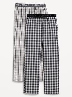 Printed Poplin Straight-Leg Pajama Pants 2-Pack for Boys