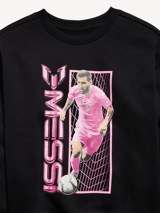 Image number 5 showing, Messi™ Oversized Crew-Neck Graphic Sweatshirt for Boys