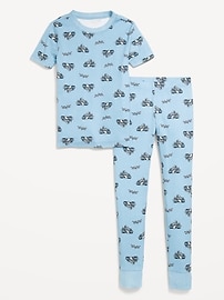 Image number 2 showing, Gender-Neutral Snug-Fit Graphic Pajama Set for Kids