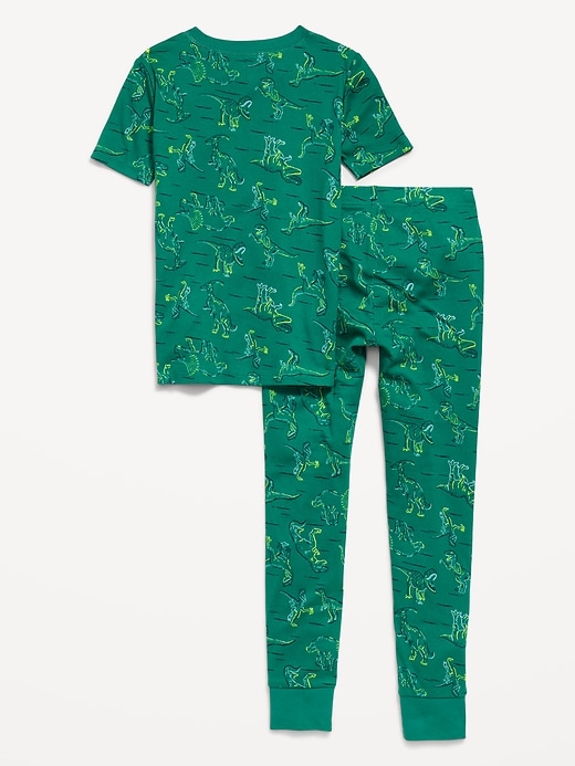 Image number 2 showing, Gender-Neutral Snug-Fit Graphic Pajama Set for Kids