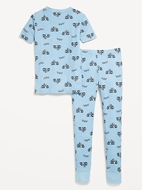 Image number 1 showing, Gender-Neutral Snug-Fit Graphic Pajama Set for Kids
