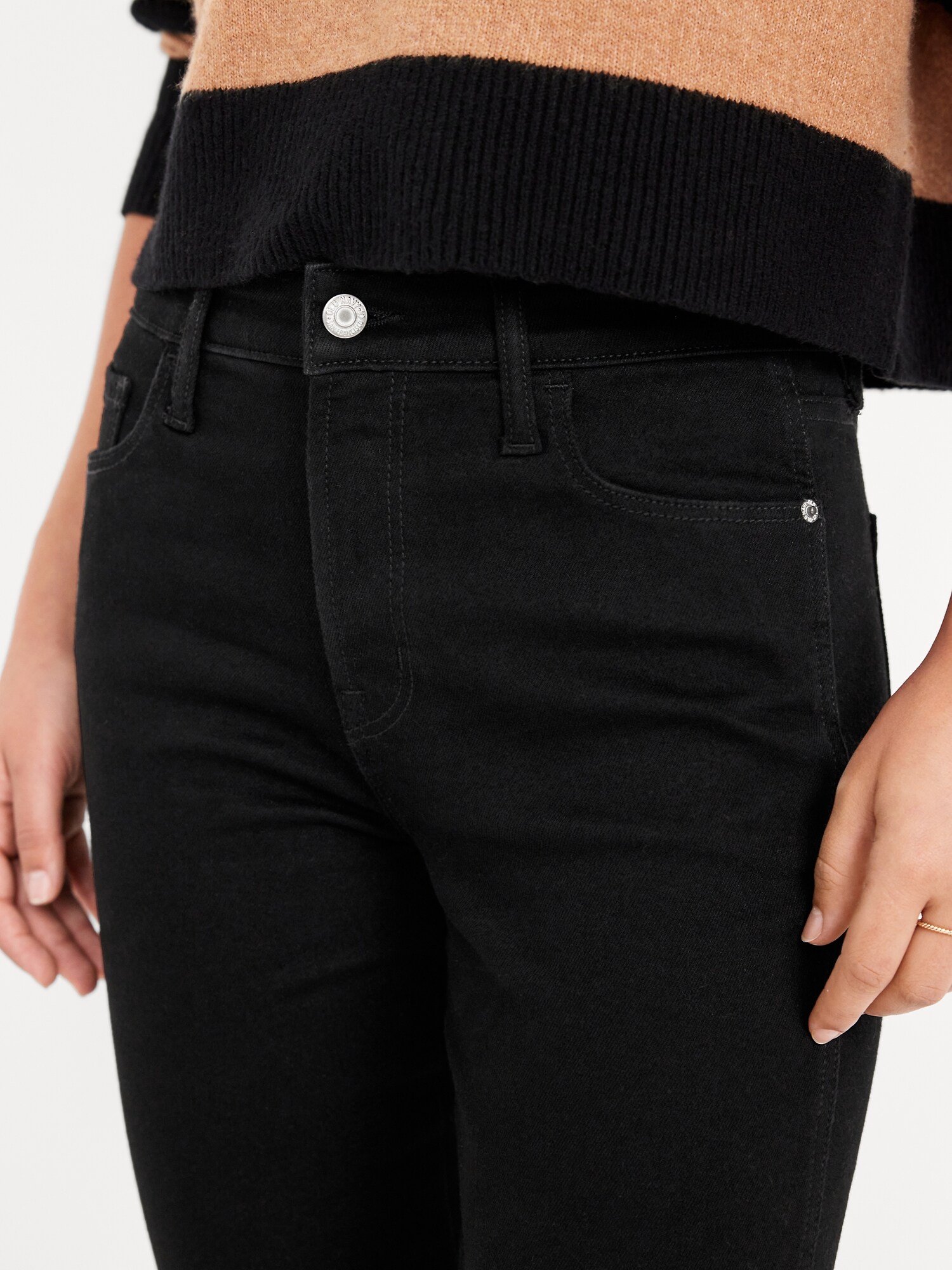Женские джинсы Old Navy High-Waisted Slim, цвет: Blackjack — фото 4