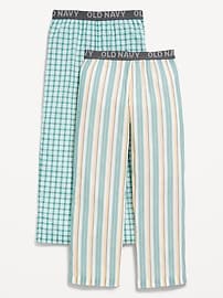Image number 2 showing, Printed Poplin Straight-Leg Pajama Pants 2-Pack for Boys