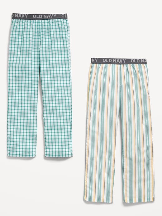 Image number 3 showing, Printed Poplin Straight-Leg Pajama Pants 2-Pack for Boys