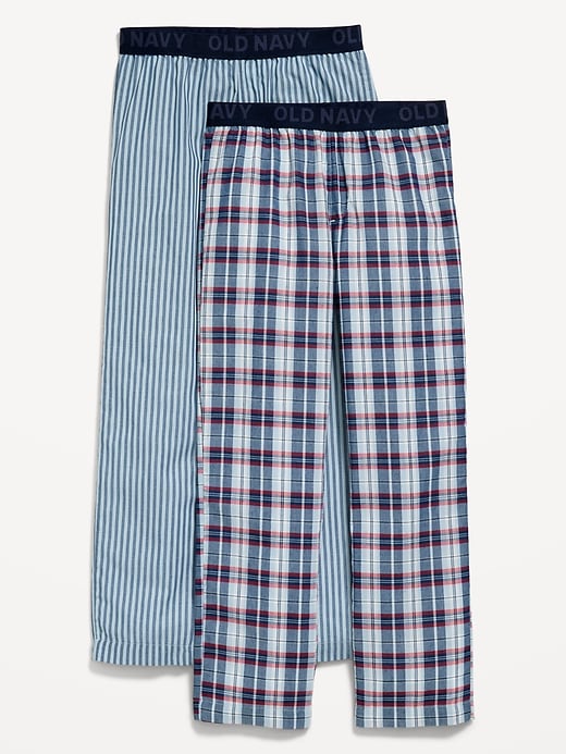 Image number 1 showing, Printed Poplin Straight-Leg Pajama Pants 2-Pack for Boys