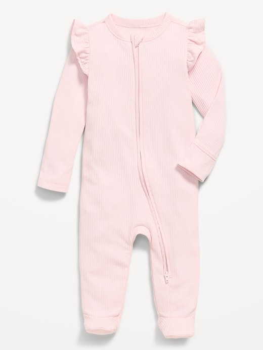 Unisex 2-Way-Zip Sleep & Play Footed One-Piece for Baby