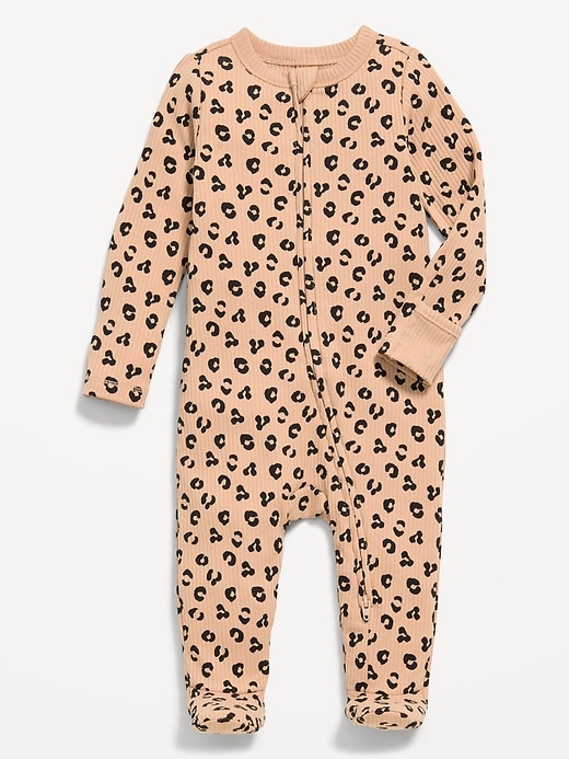 Image number 1 showing, Ribbed 2-Way-Zip Sleep & Play Footed One-Piece for Baby