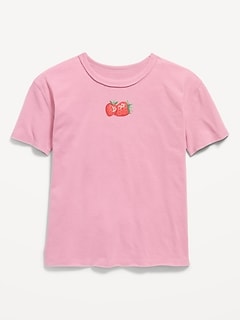 Short-Sleeve Oversized Graphic T-Shirt for Girls