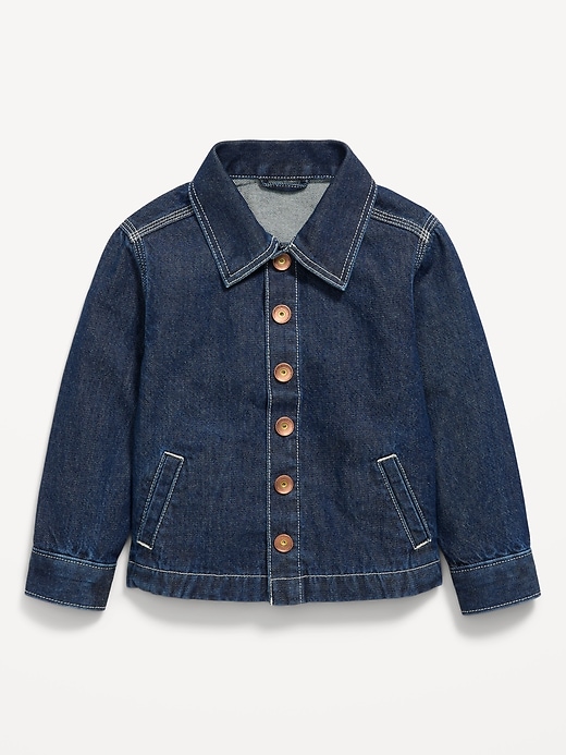 Image number 1 showing, Loose Jean Barn Coat for Toddler Boys