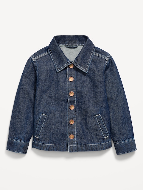 Loose Jean Barn Coat for Toddler Boys