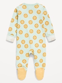 Image number 2 showing, 2-Way-Zip Sleep & Play Footed One-Piece for Baby