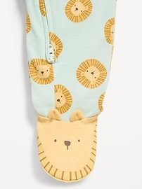 Image number 3 showing, 2-Way-Zip Sleep & Play Footed One-Piece for Baby
