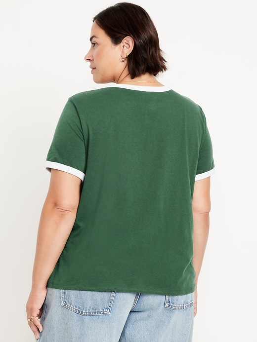 Image number 9 showing, EveryWear Crew-Neck Graphic Ringer T-Shirt