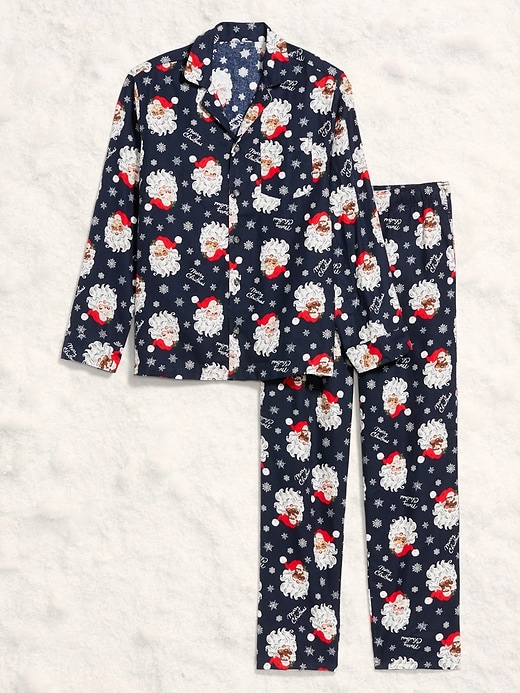 Image number 1 showing, Printed Flannel Pajama Set for Men