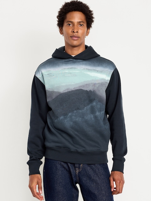 Rotation Graphic Popover Hoodie - Mountain Dusk