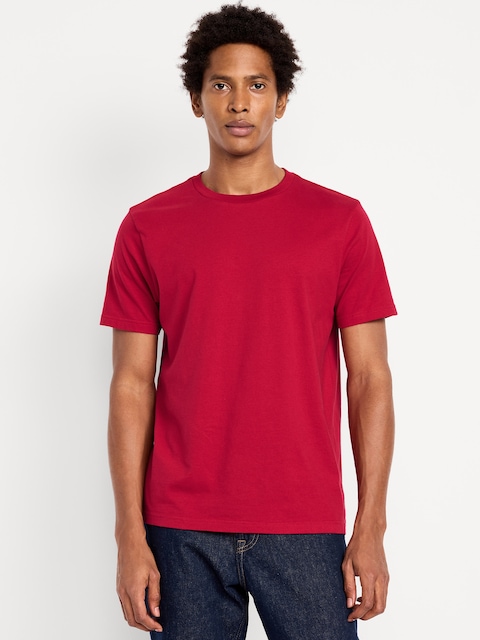 Crew-Neck T-Shirt - Aurora Red
