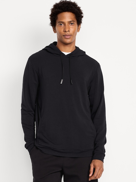 Recharge Knit Pullover Hoodie - Black Jack