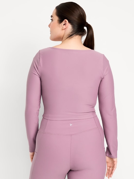 Image number 6 showing, PowerSoft Long-Sleeve Cut-Out Top