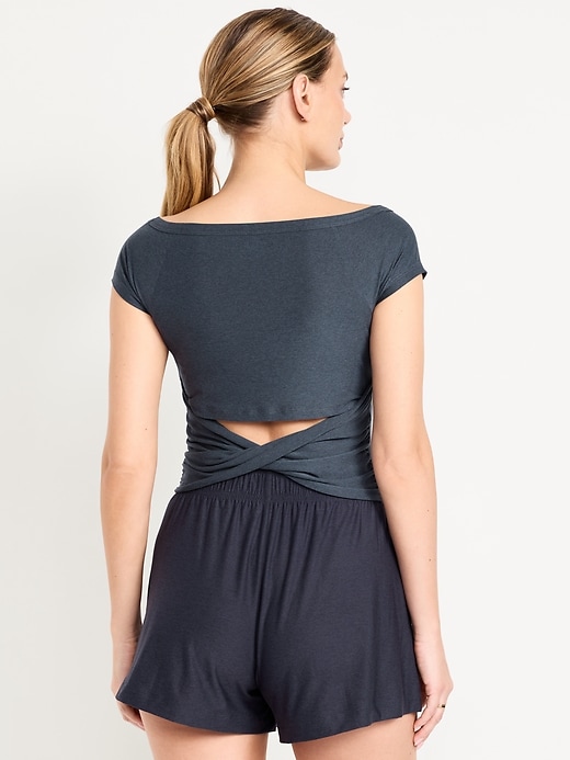 Image number 2 showing, CloudMotion Ballet Twist-Back Top