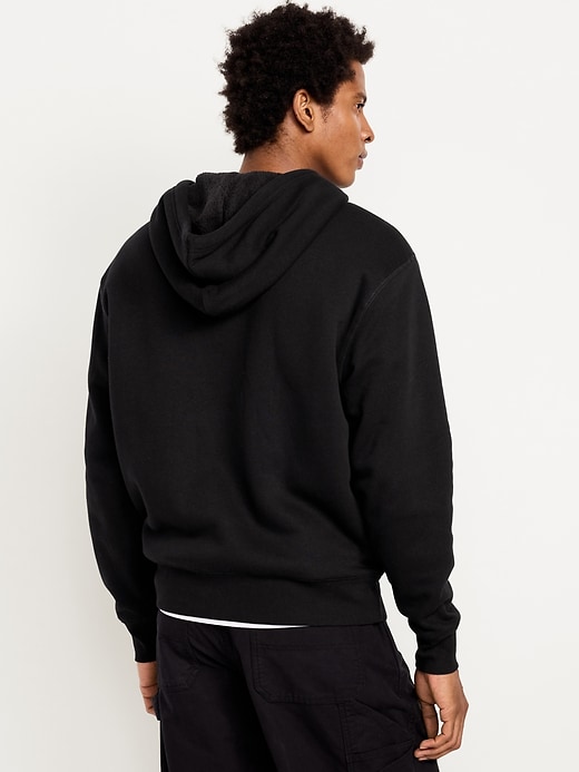 Image number 2 showing, Sherpa-Lined Fleece Zip Hoodie