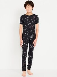 Image number 1 showing, Messi™ Gender-Neutral Snug-Fit Graphic Pajama Set for Kids