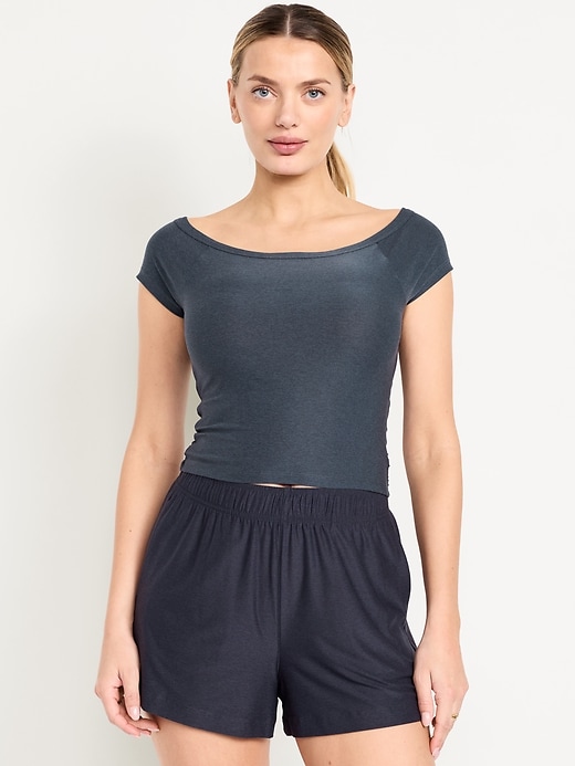 Image number 1 showing, CloudMotion Ballet Twist-Back Top