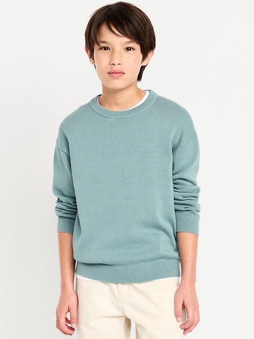 Image number 1 showing, Crew-Neck Sweater for Boys