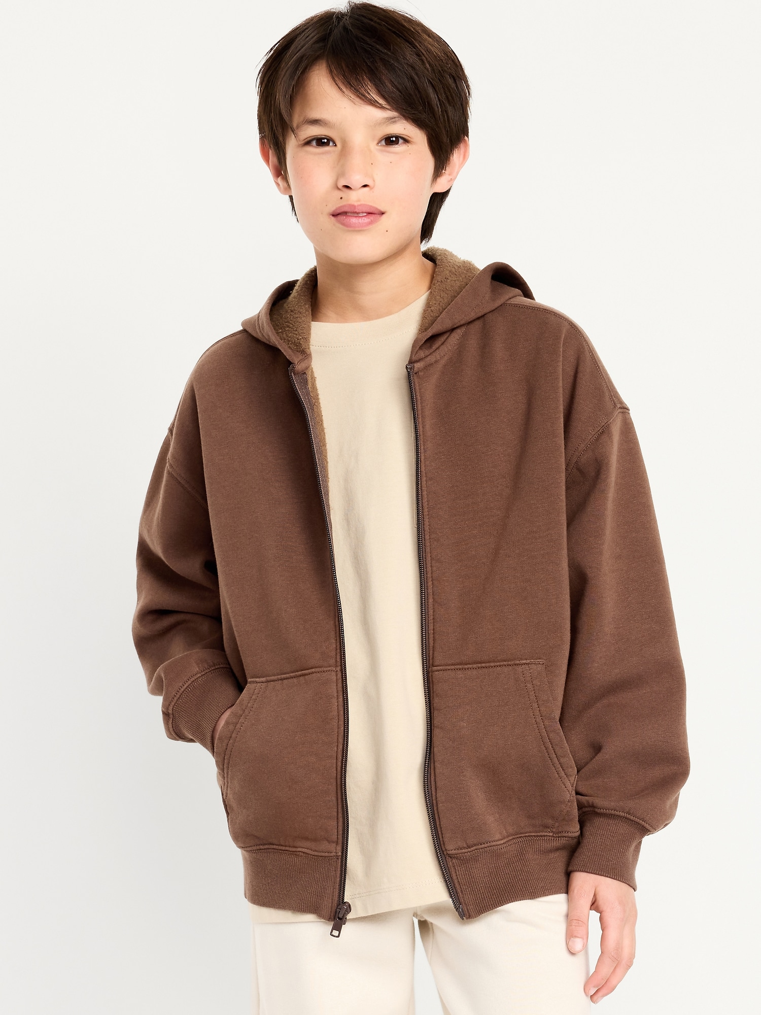Oversized Zip Hoodie for Boys