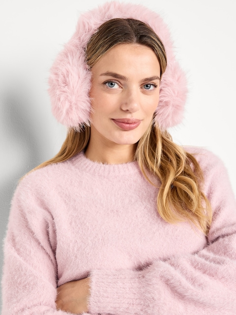 Faux-Fur Earmuffs - Bubblegum Pink