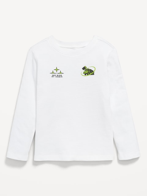 Long-Sleeve Unisex Graphic T-Shirt for Toddler