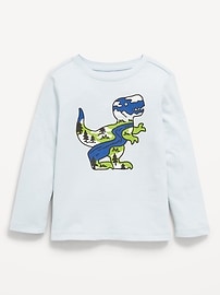 Image number 1 showing, Long-Sleeve Unisex Graphic T-Shirt for Toddler
