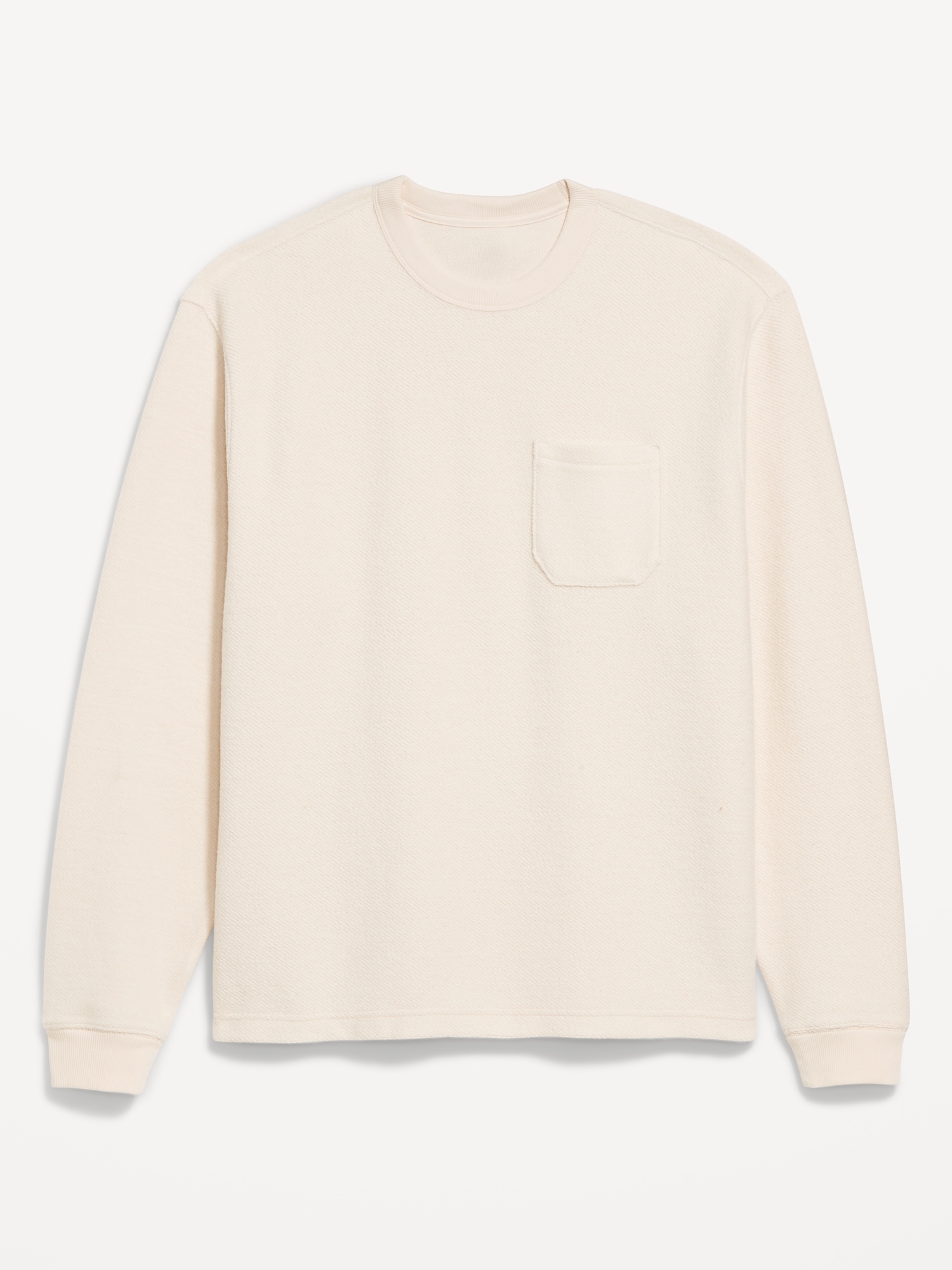 Loose Pocket Crew-Neck Sweatshirt