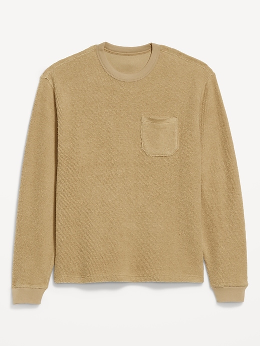 Image number 4 showing, Loose Pocket Crew-Neck Sweatshirt