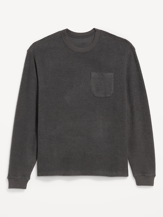 Image number 4 showing, Loose Pocket Crew-Neck Sweatshirt