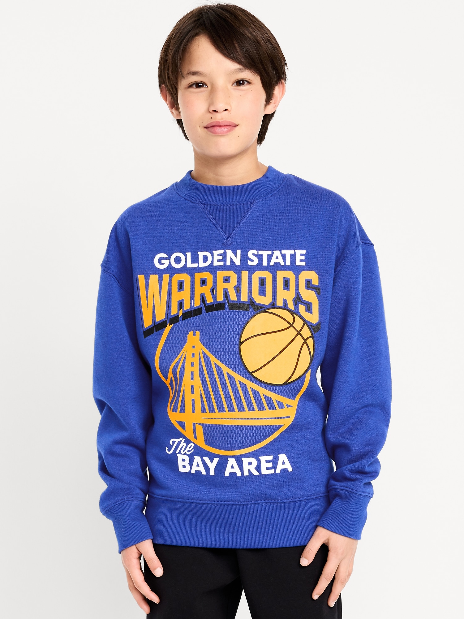 NBA© Golden State Warriors© Oversized Gender-Neutral Sweatshirt for Kids