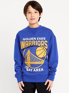 NBA© Golden State Warriors© Oversized Gender-Neutral Sweatshirt for Kids