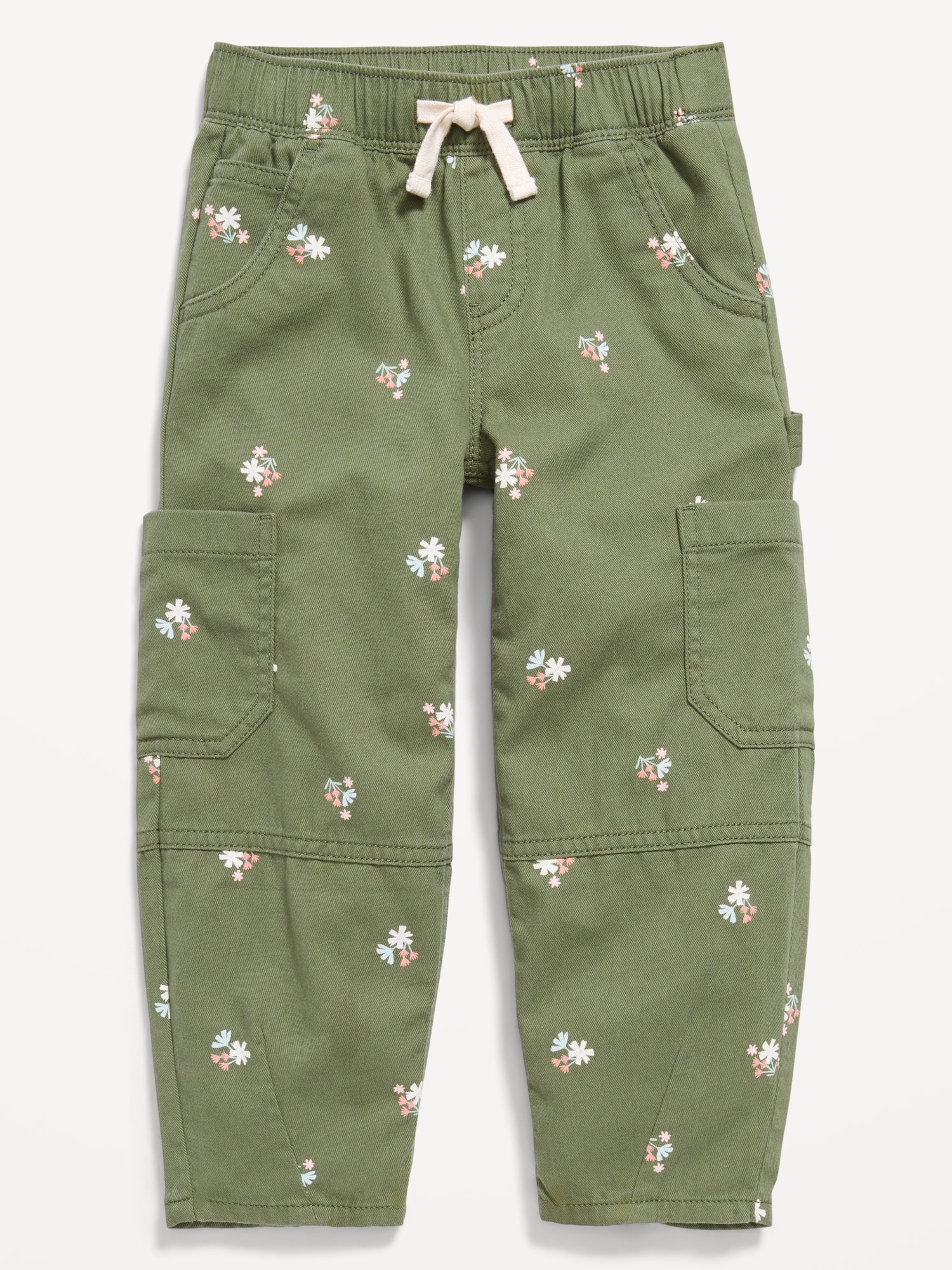 Pull-On Baggy Barrel-Leg Cargo Pants for Toddler Girls