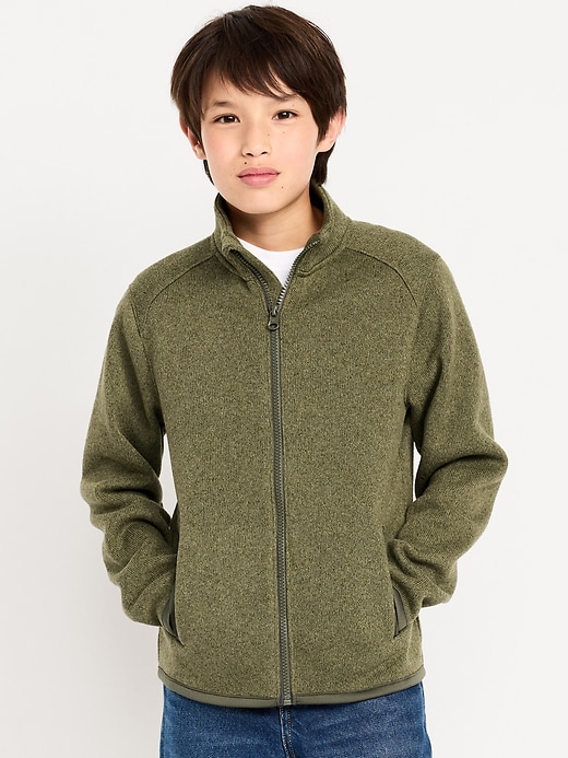 Image number 1 showing, Sweater-Fleece Full-Zip for Boys