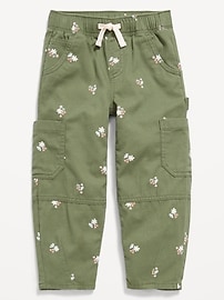 Image number 3 showing, Pull-On Baggy Barrel-Leg Cargo Pants for Toddler Girls