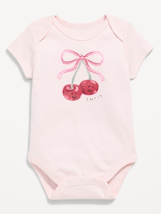 Image number 1 showing, Short-Sleeve Graphic Bodysuit for Baby