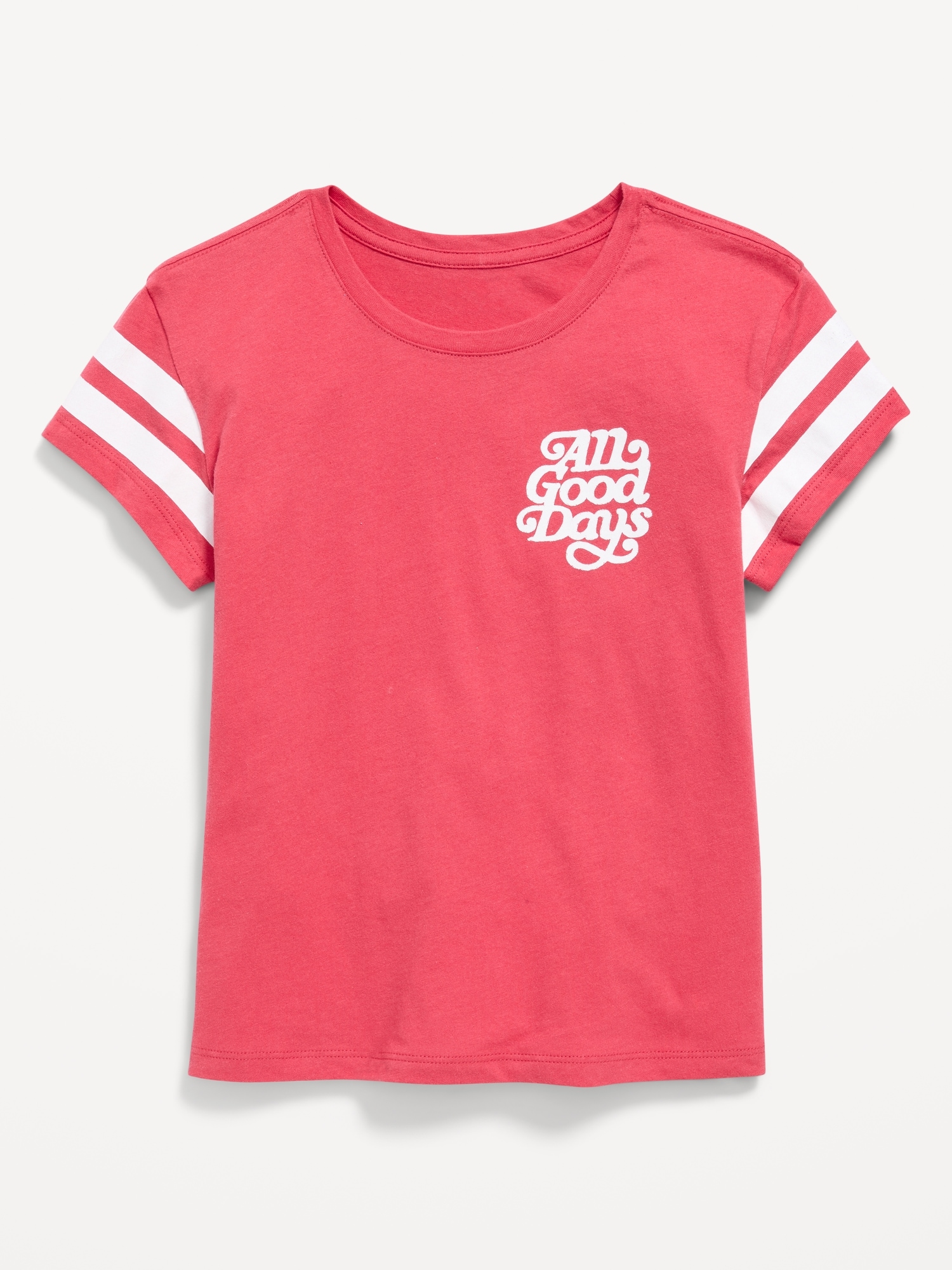 Image number 1 showing, Short-Sleeve Graphic T-Shirt for Girls