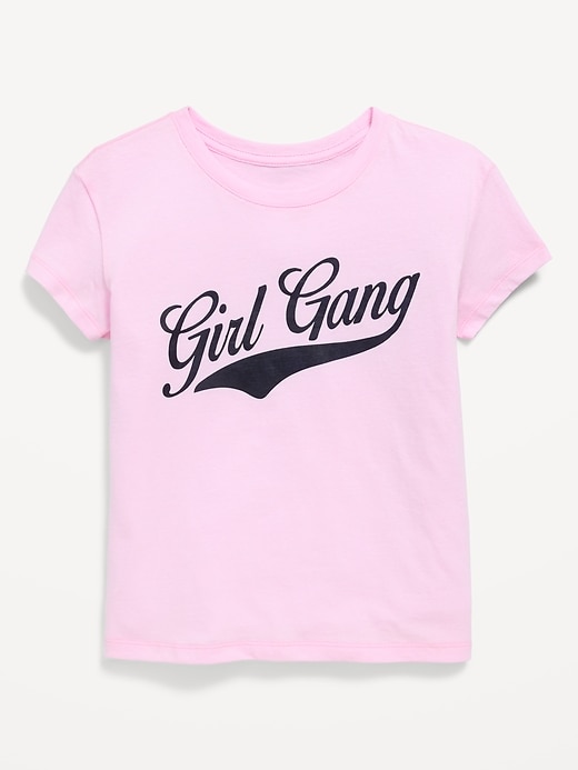 Image number 1 showing, Short-Sleeve Graphic T-Shirt for Girls
