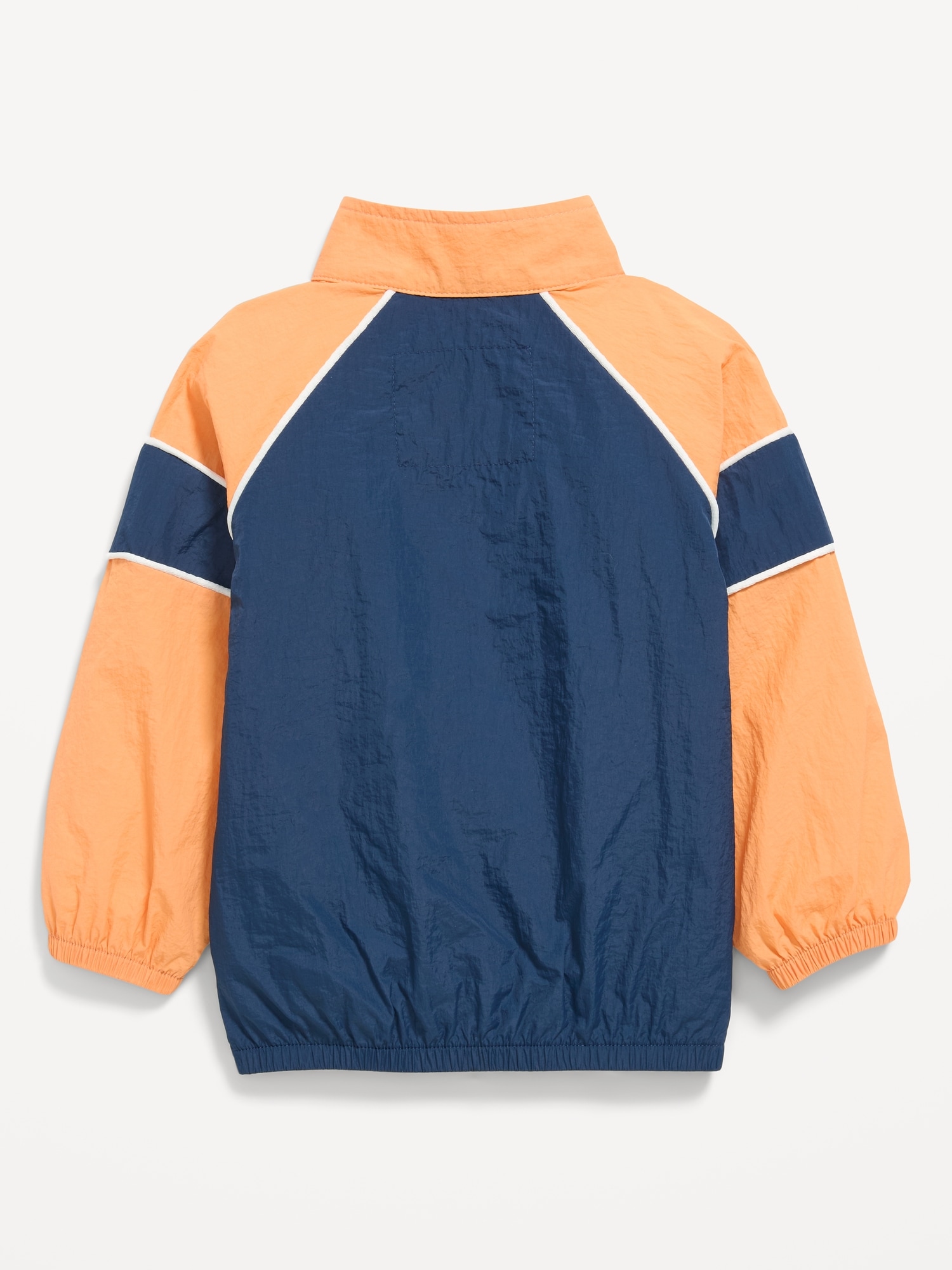 Water-Resistant Full-Zip Windbreaker for Toddler Boys