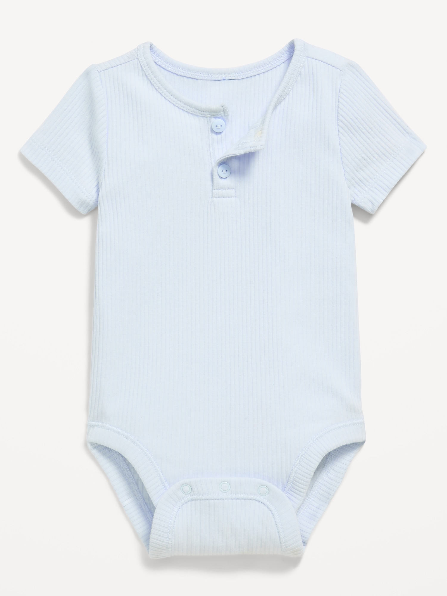 Боди для детей, короткий рукав, в рубчик — Old Navy, цвет: Contrail