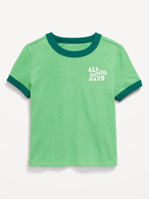 Short-Sleeve Ringer Graphic T-Shirt for Toddler Boys