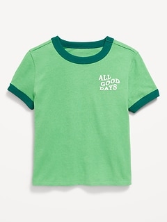 Short-Sleeve Ringer Graphic T-Shirt for Toddler Boys