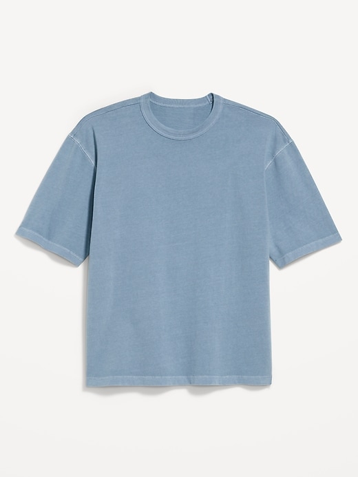 Image number 4 showing, Garment-Dyed Heavyweight Cropped T-Shirt