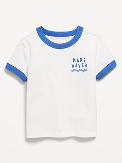 Short-Sleeve Ringer Graphic T-Shirt for Toddler Boys