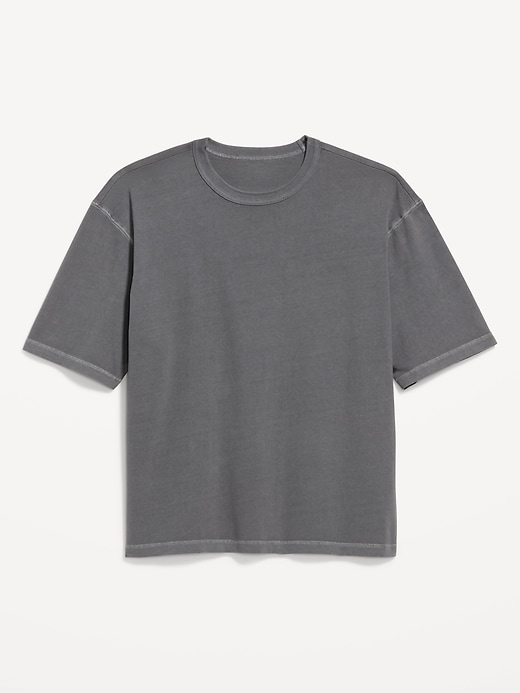 Image number 4 showing, Garment-Dyed Heavyweight Cropped T-Shirt
